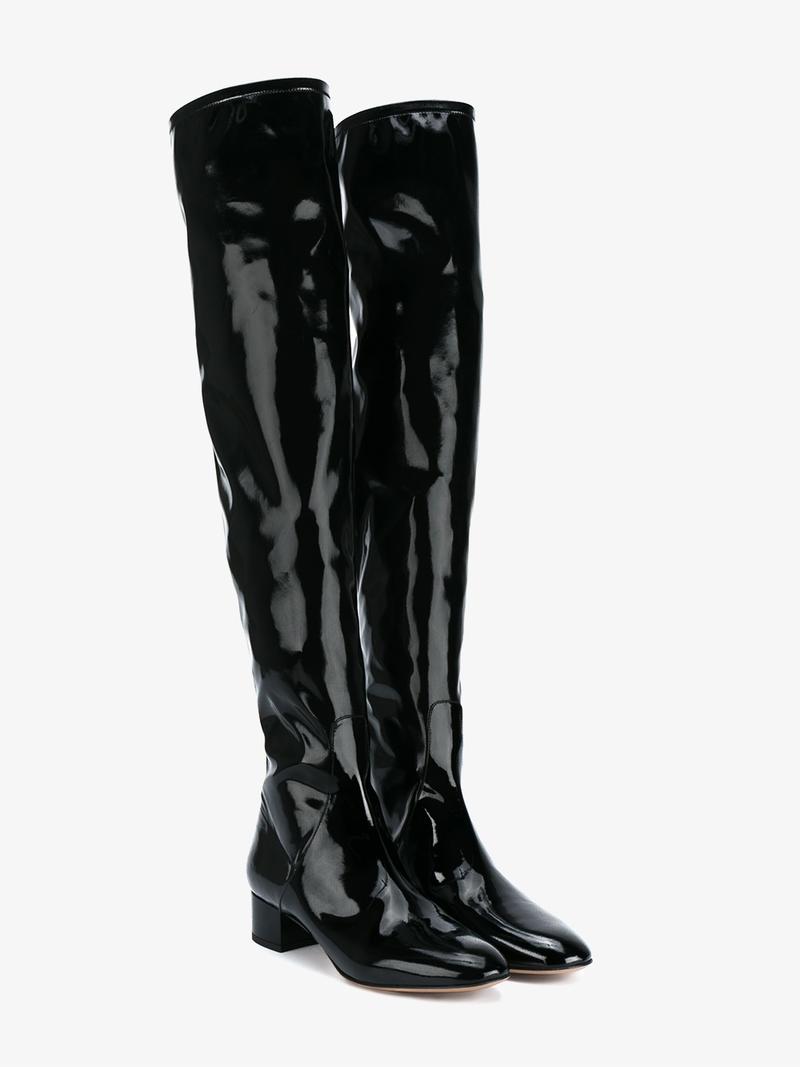patent over knee boots