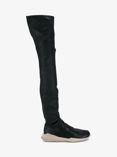 Shop Rick Owens 'tech' Thigh-high Boots
