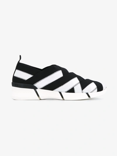 Shop Stella Mccartney Slip-on Woven Sneakers