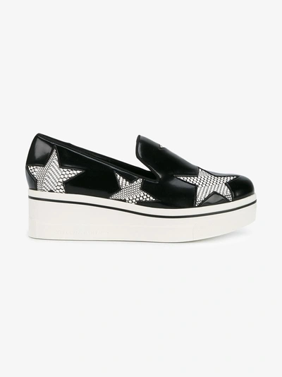 Stella Mccartney Binx Star Patent Faux-leather Platform Loafers