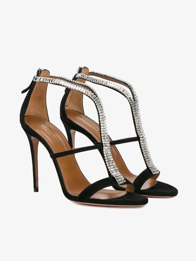 Shop Aquazzura Constance Sandals In Black