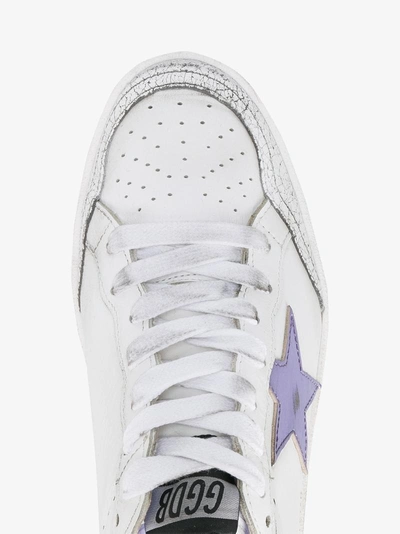 Shop Golden Goose Leather Ball Star Low-top Trainers