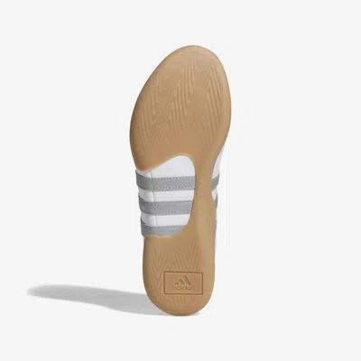 Adidas Originals Taekwondo Mei Ballet Metallic Leather-trimmed Leather Sneakers In Silver
