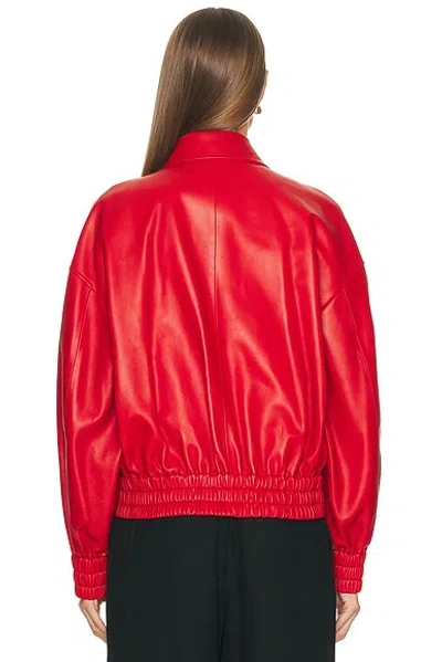 Jil Sander Bomber Jacket In Red