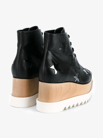 Shop Stella Mccartney Ladies Black Star Design Elyse 75 Platform Ankle Boots, Size: 39.5