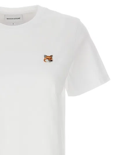Maison Kitsuné Fox Head-patch T-shirt In White