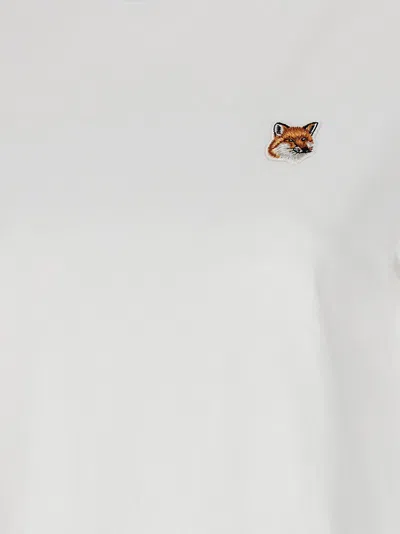 Maison Kitsuné Fox Head-patch T-shirt In White