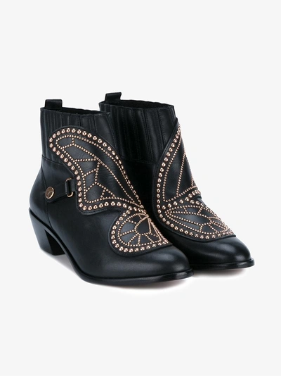 Shop Sophia Webster Stiefeletten Mit Nieten In Black