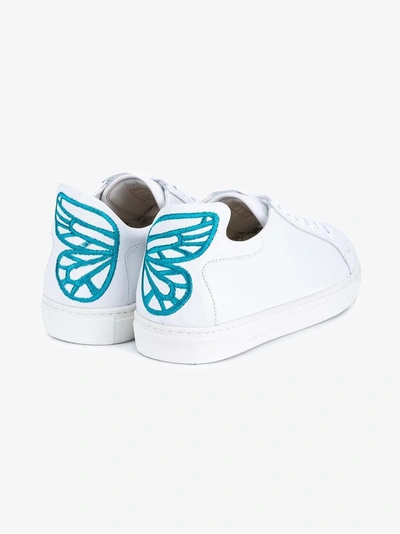 Shop Sophia Webster White Bibi Butterfly Sneakers