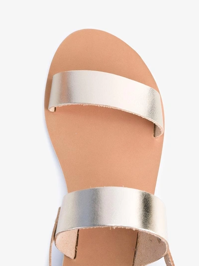 Shop Ancient Greek Sandals 'clio' Metallic Leather Sandals