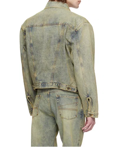 Entire Studios Distressed Denim Jacket In Brown