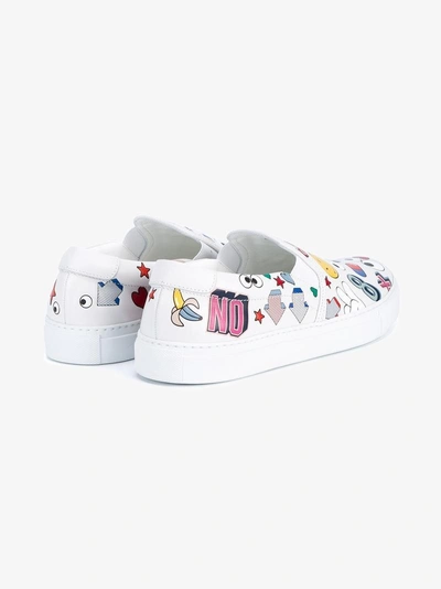 Shop Anya Hindmarch 'all Over Stickers' Sneakers In White