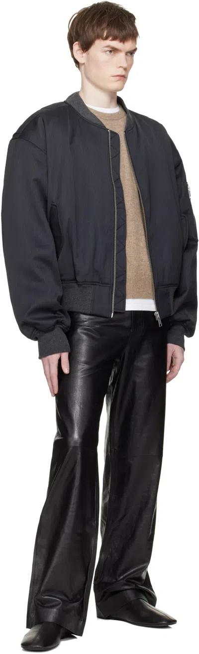 Entire Studios Broad Bomber Jacket In Black