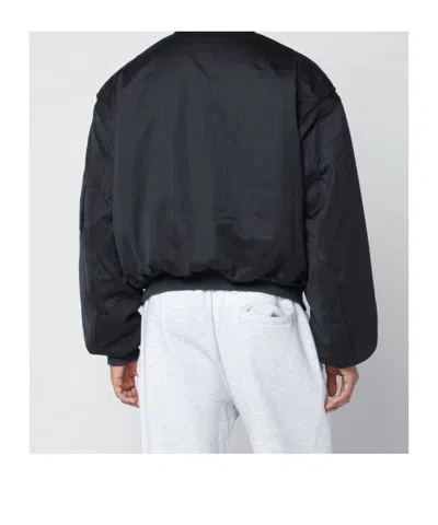 Entire Studios Broad Bomber Jacket In Black