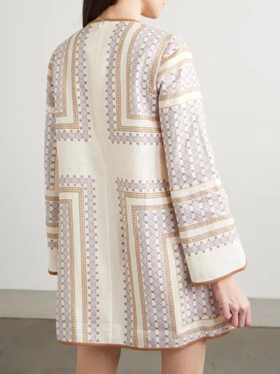 Zimmermann Printed Mini Dress In Multi