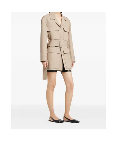 Courrèges Button-up Coat In Multi