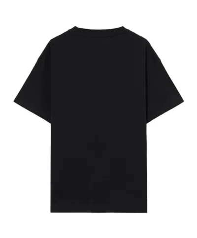Palm Angels Men Black Neck Logo T-shirt, Xs Luxury T-shirts For Men Darveys