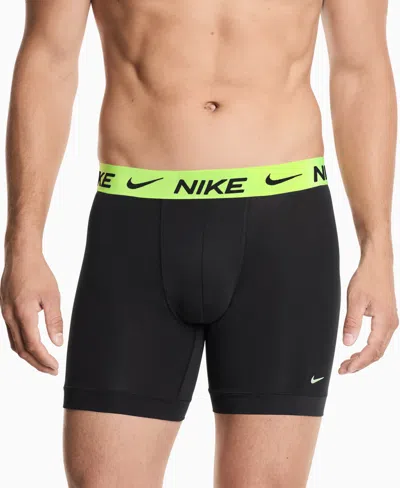 Nike Men's Essential Micro Boxer Briefs, 3-pack In Black