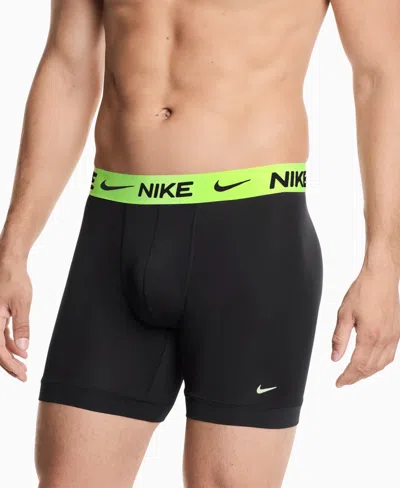 Nike Men's Essential Micro Boxer Briefs, 3-pack In Black