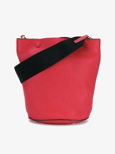 Shop Marni Bucket Shoulder Bag In Red