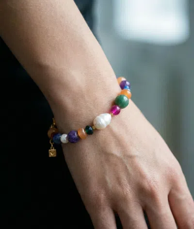 Skf The Amelie Bead Bracelet In Gold