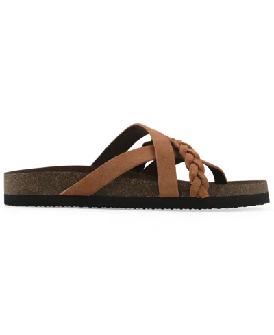 White Mountain Halogen Sandal In Brown