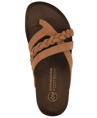 White Mountain Halogen Sandal In Brown