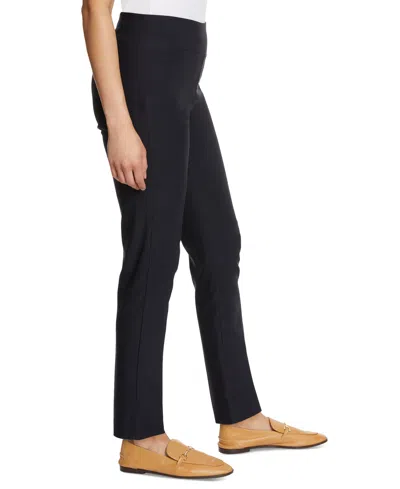 Gloria Vanderbilt Pull On Trouser In Black In Blue