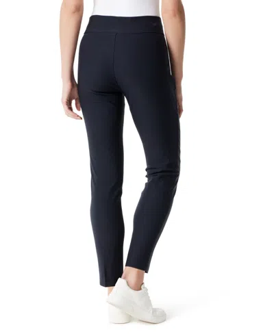 Gloria Vanderbilt Pull On Trouser In Black In Blue