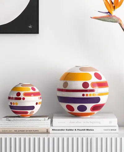 Villeroy & Boch Iconic La Boule Miami Stackable Seven-piece Porcelain Set In Multi