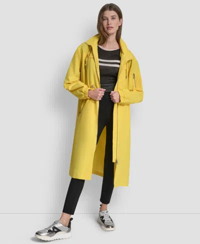 Dkny 1989 Logo Walker Anorak In Yellow