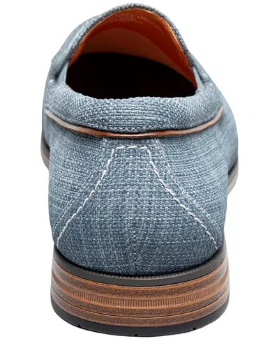 Stacy Adams Ridgely Moc Toe Slip-on Loafer In Blue