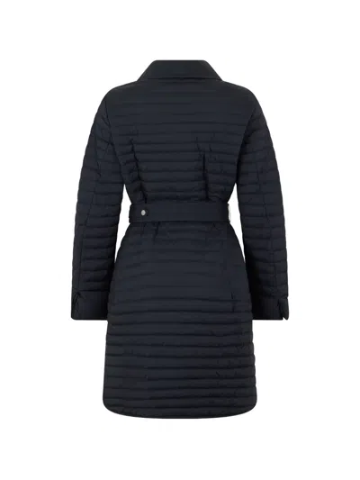 Moorer Belted Down Jacket In Blue