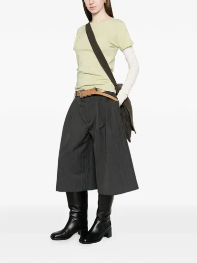 Alfie Double-layer T-shirt In Neutral