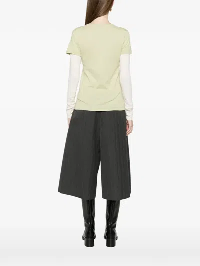 Alfie Double-layer T-shirt In Neutral