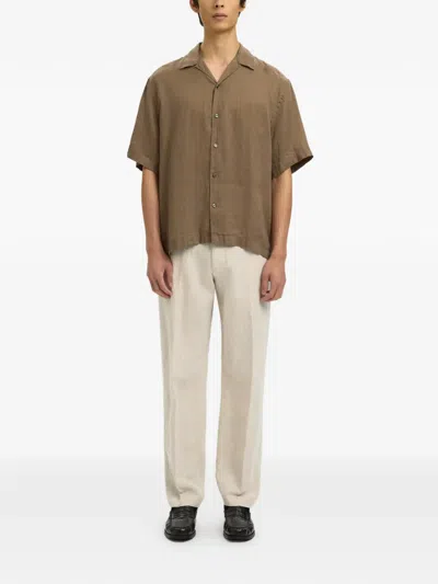Selected Drawstring Trousers In White