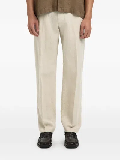 Selected Drawstring Trousers In White