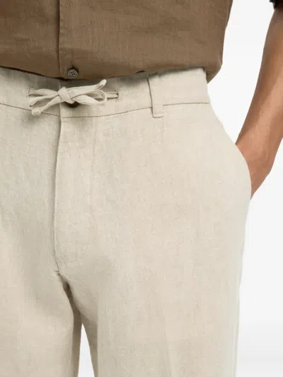 Selected Drawstring Trousers In White