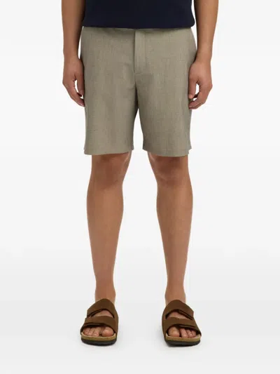 Selected Buttoned Shorts In Gray