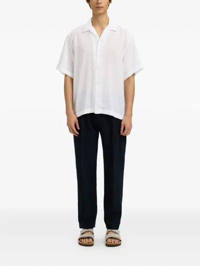 Selected Drawstring Trousers In Blue