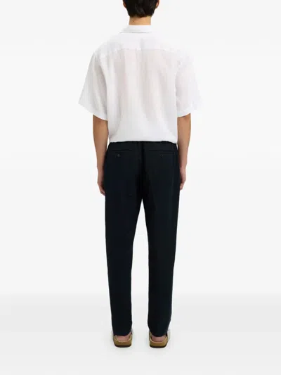 Selected Drawstring Trousers In Blue