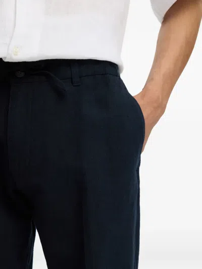 Selected Drawstring Trousers In Blue