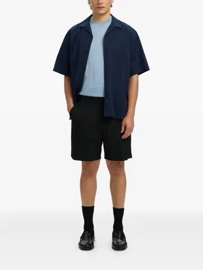 Selected Buttoned Shorts In Black