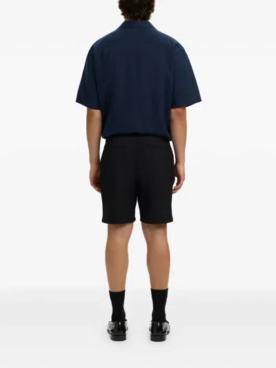 Selected Buttoned Shorts In Black