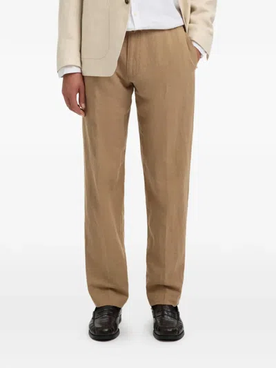 Selected Drawstring Trousers In Brown