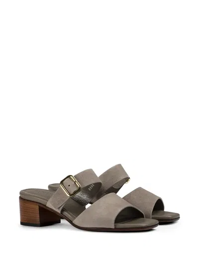 Doucal's Double-strap Suede Sandals In Multi