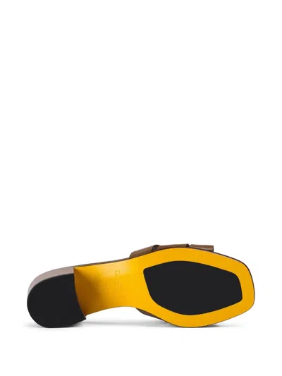 Doucal's Leather Sandals In Multi