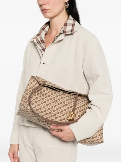 Gherardini Logo Pattern Shoulder Bag In Multi