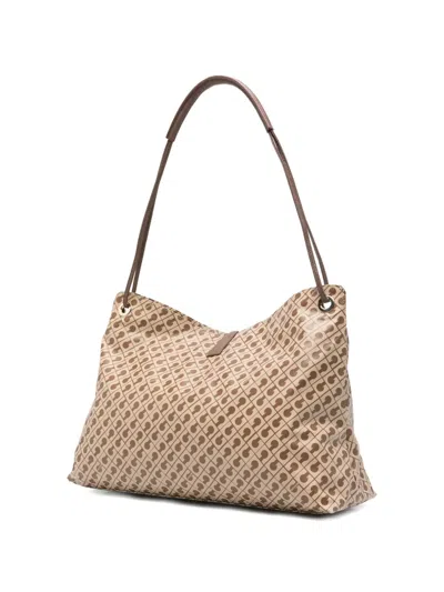 Gherardini Logo Pattern Shoulder Bag In Multi