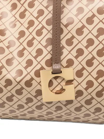 Gherardini Logo Pattern Shoulder Bag In Multi